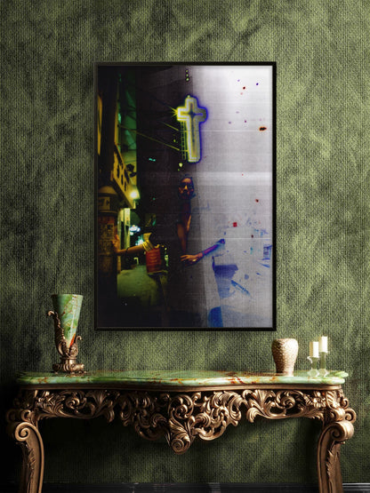 Sodium Gospel by Kevin Brent shown framed in an interior