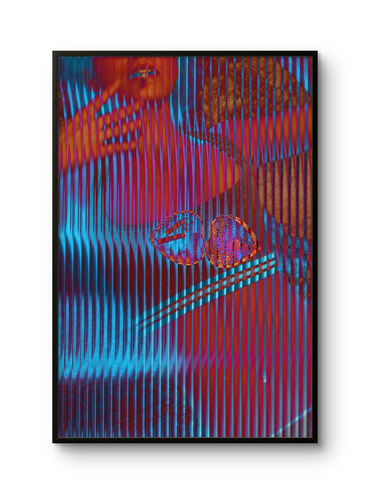Static Valentine by Kevin Brent, framed print mockup