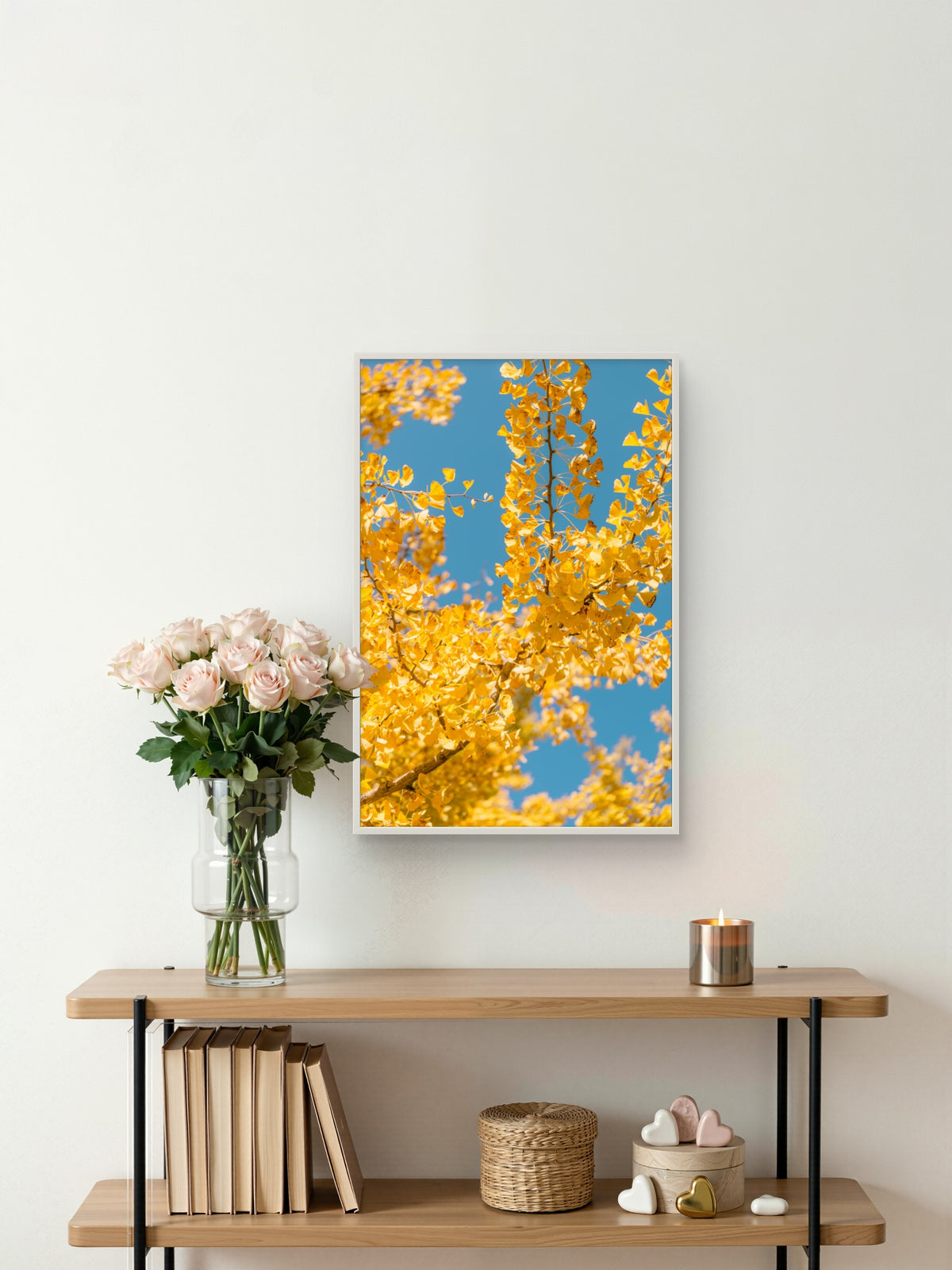 Autumn by Mare Collantes shown framed in an interior