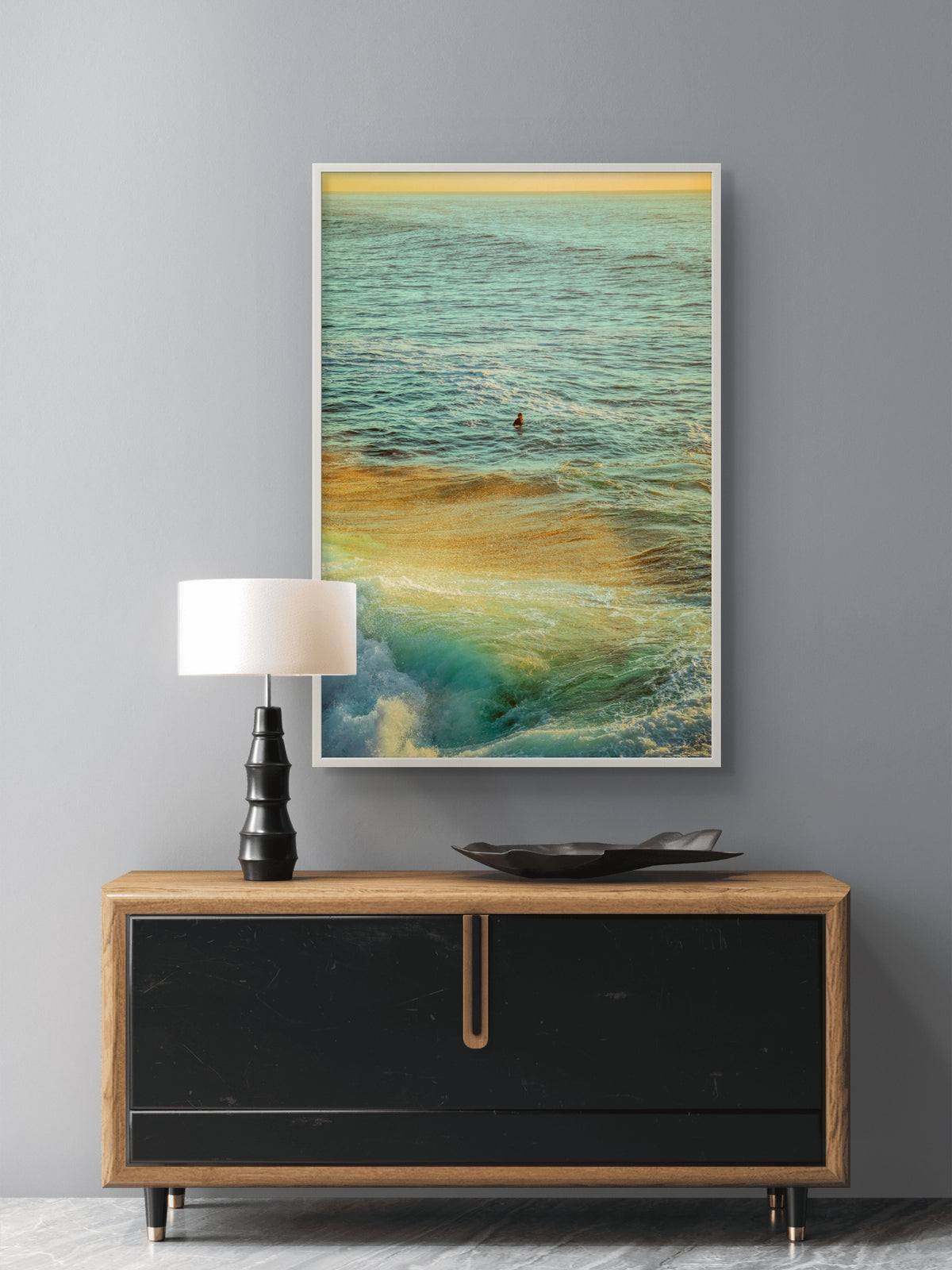 Siren's Call by Mare Collantes shown framed in an interior