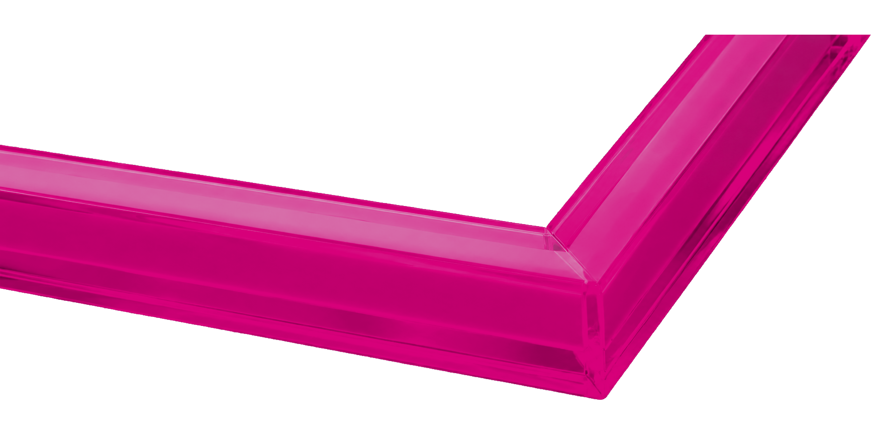 Magenta acrylic frame swatch