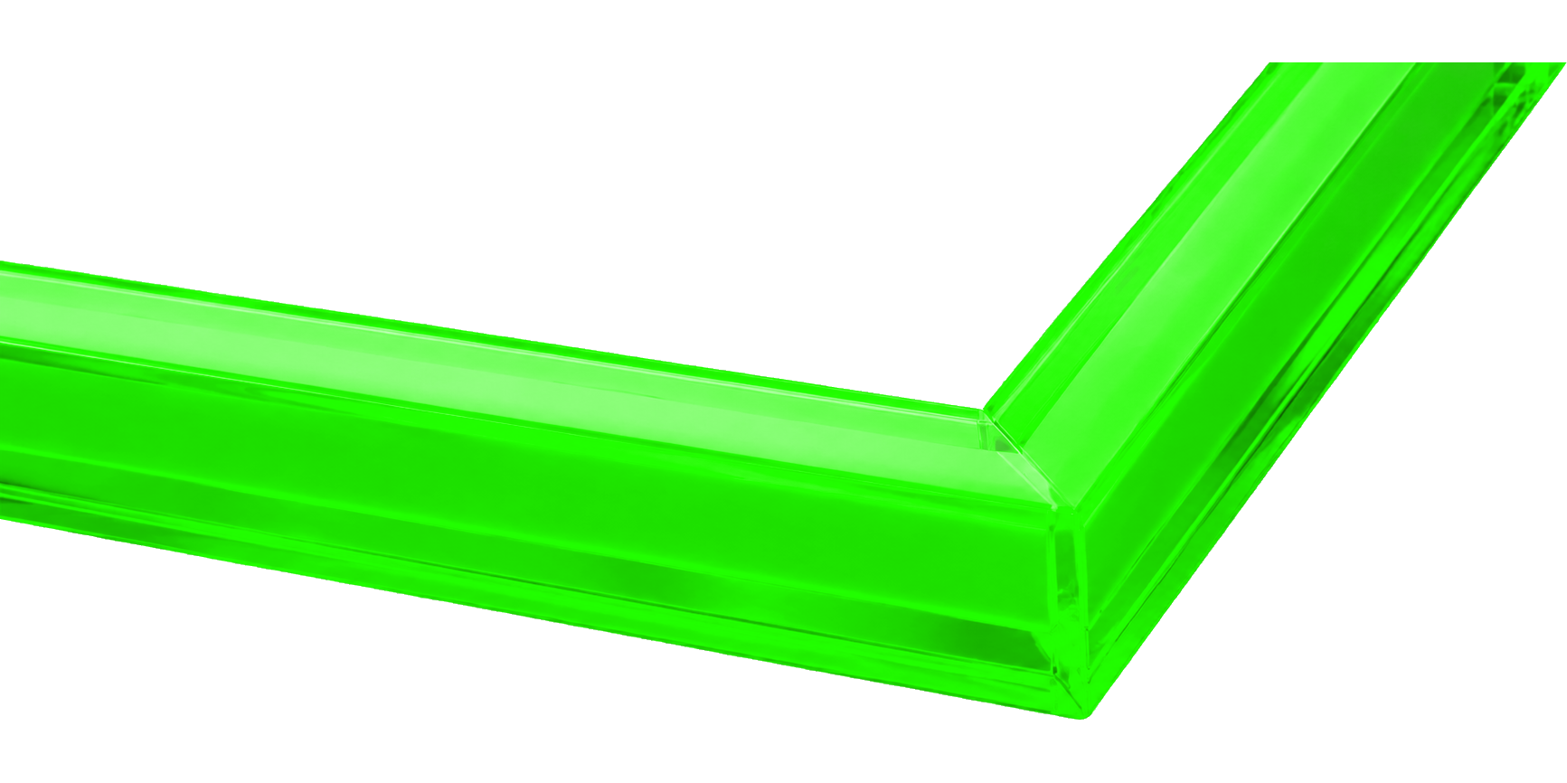 Neon Green acrylic frame swatch